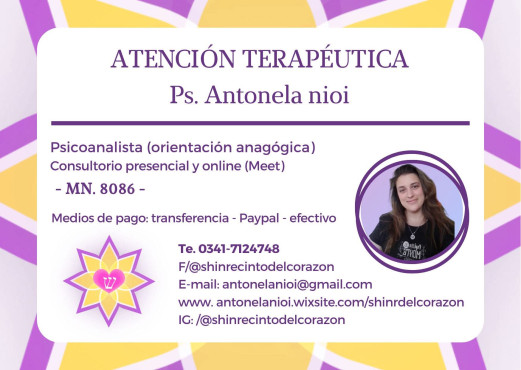 Antonela - Atención terapéutica 