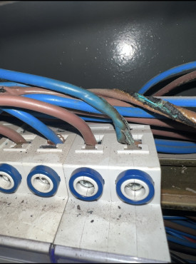  - Revisión de retomo magnética y cambio de cableado carbonizado